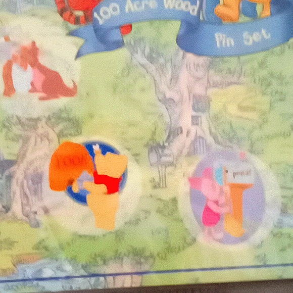 DISNEY POOH'S 100 ACRE WOOD SET PIN BOARD - Picture 4 of 8